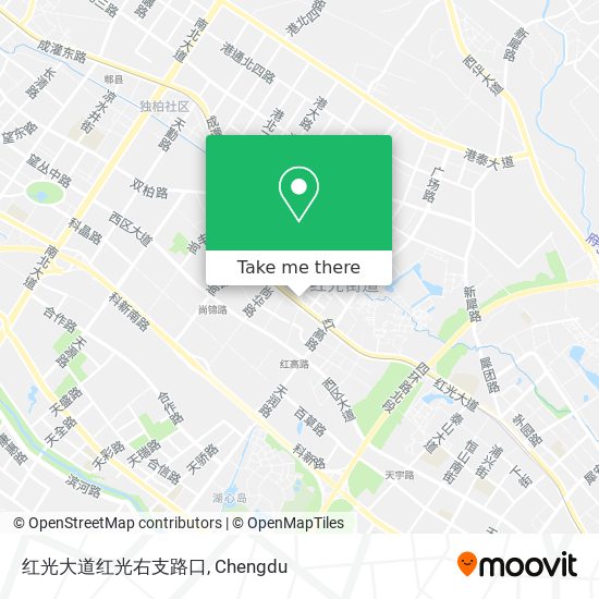 红光大道红光右支路口 map