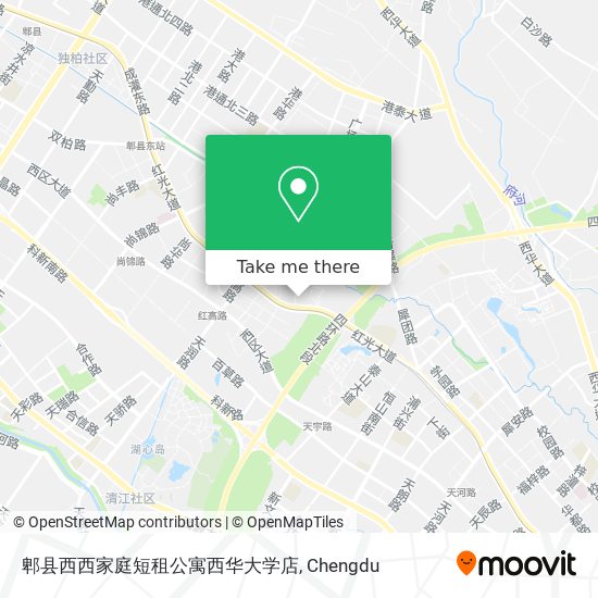 郫县西西家庭短租公寓西华大学店 map