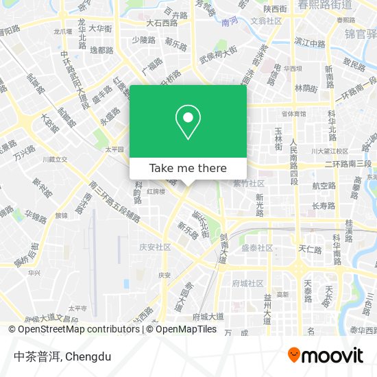 中茶普洱 map
