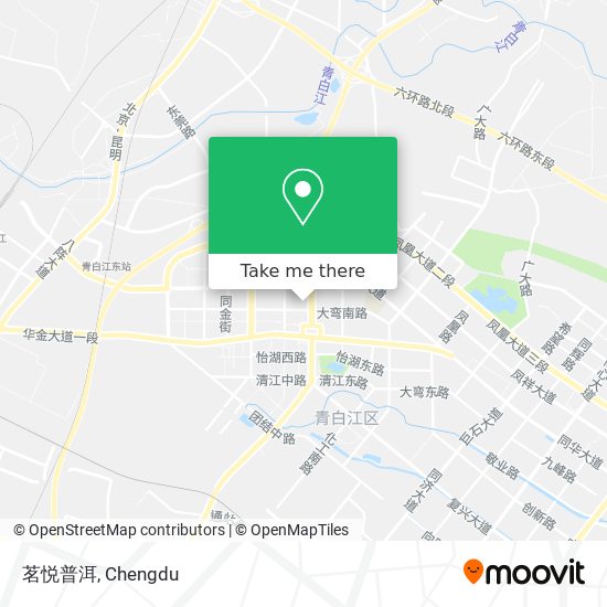 茗悦普洱 map