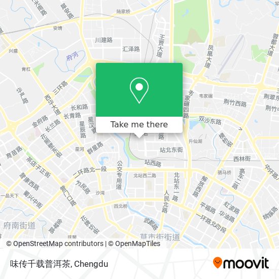 味传千载普洱茶 map