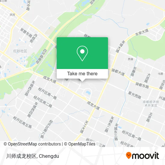 川师成龙校区 map