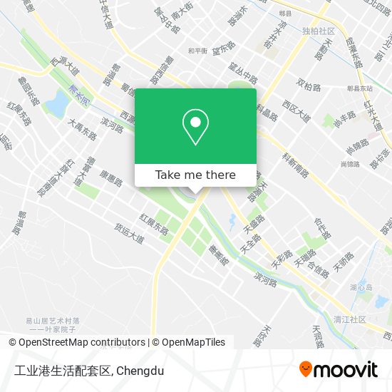 工业港生活配套区 map