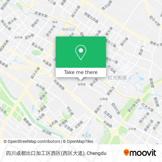 四川成都出口加工区西区(西区大道) map