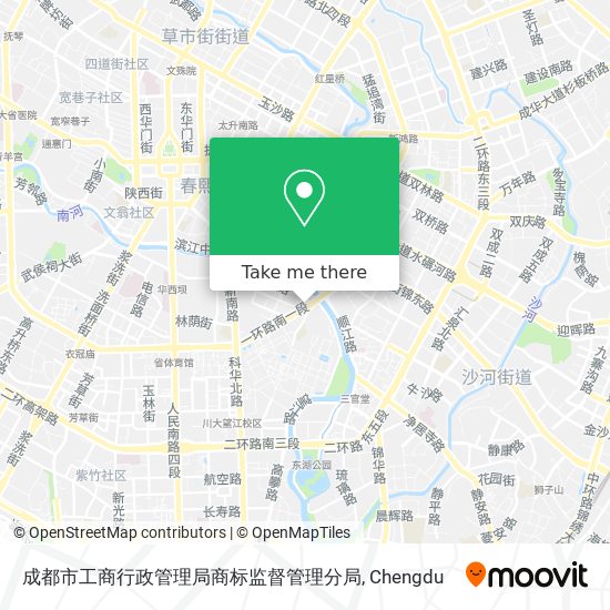 成都市工商行政管理局商标监督管理分局 map