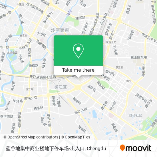 蓝谷地集中商业楼地下停车场-出入口 map