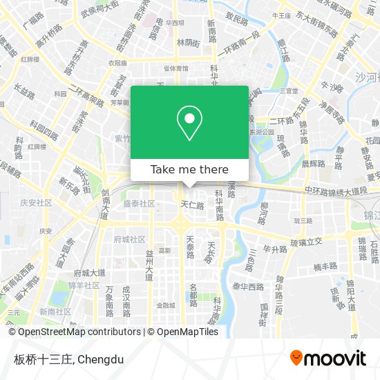 板桥十三庄 map