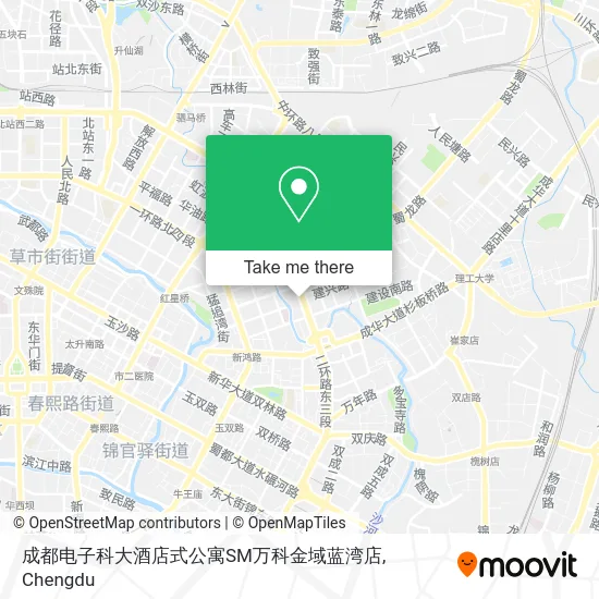 成都电子科大酒店式公寓SM万科金域蓝湾店 map