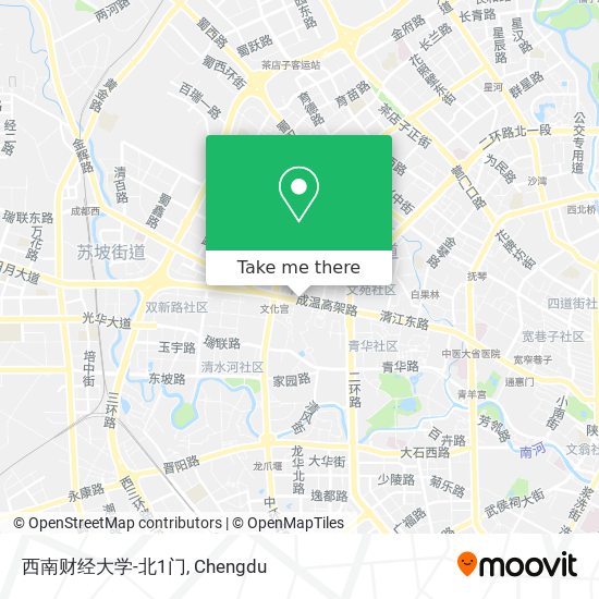 西南财经大学-北1门 map