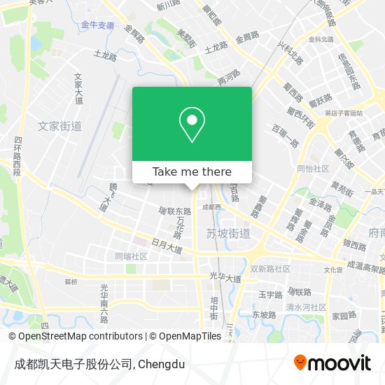 成都凯天电子股份公司 map