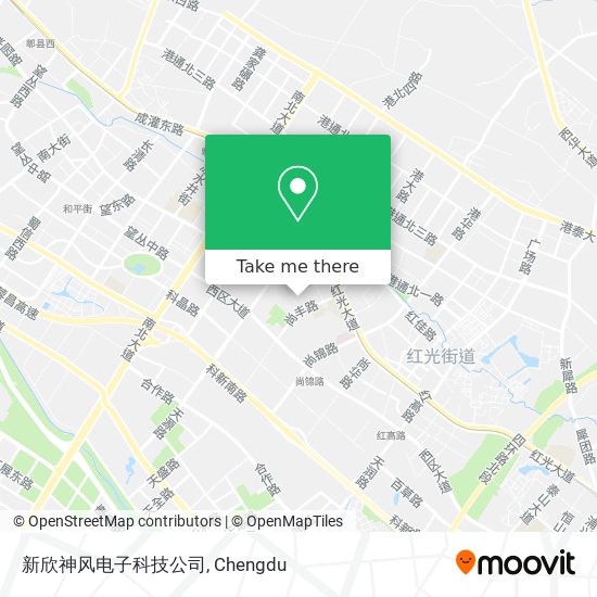新欣神风电子科技公司 map