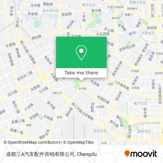 成都三A汽车配件营销有限公司 map