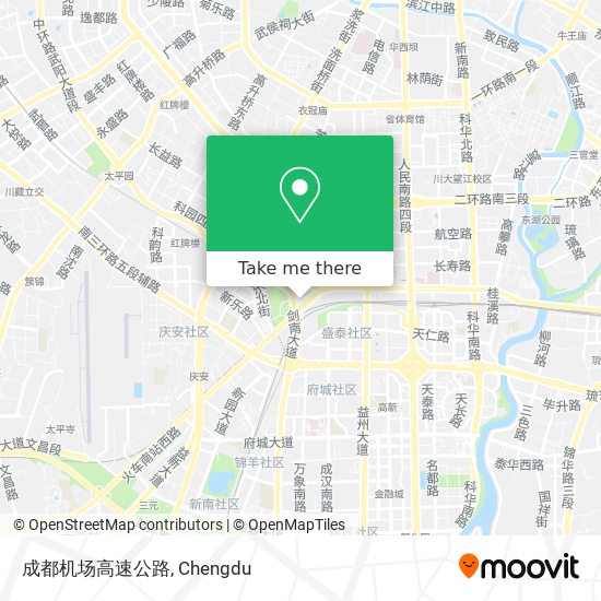 成都机场高速公路 map