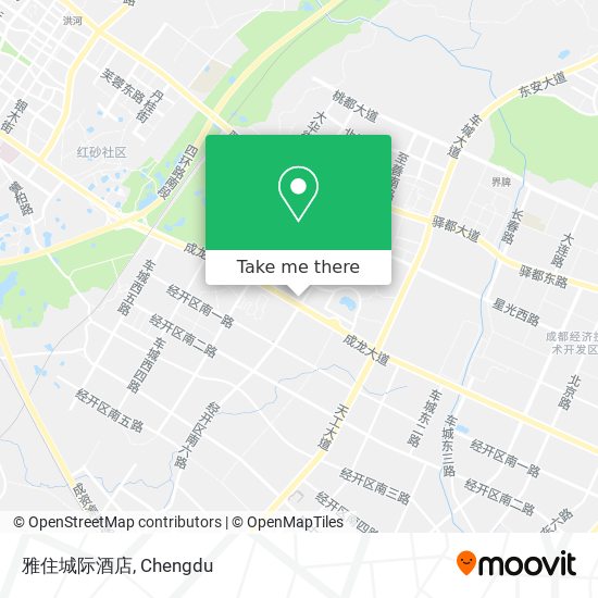 雅住城际酒店 map