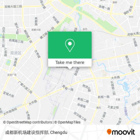 成都新机场建设指挥部 map