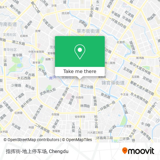 指挥街-地上停车场 map