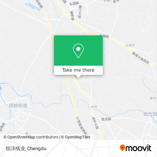 恒沣纸业 map