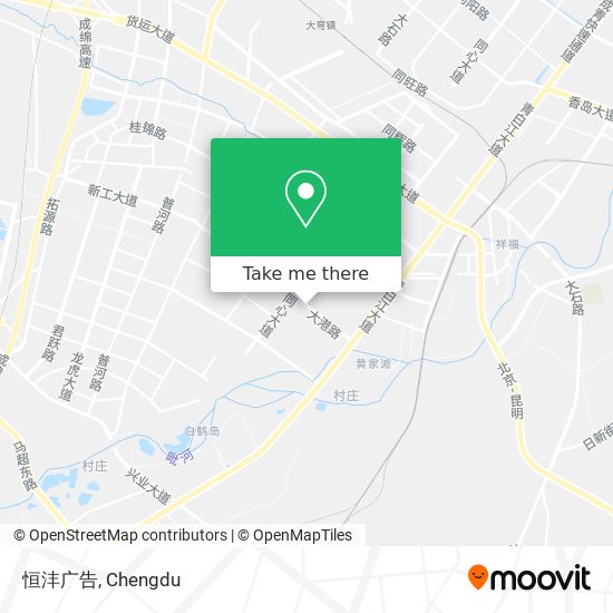 恒沣广告 map