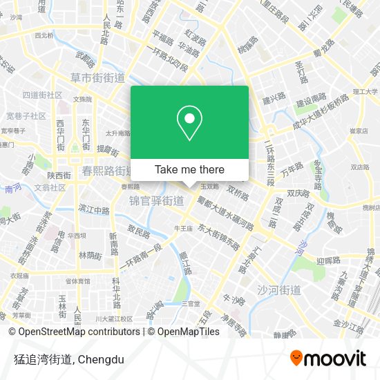 猛追湾街道 map