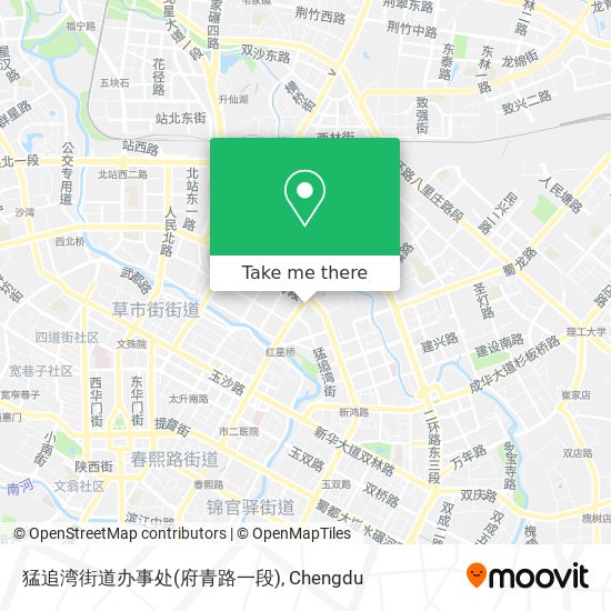 猛追湾街道办事处(府青路一段) map