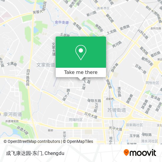 成飞康达园-东门 map
