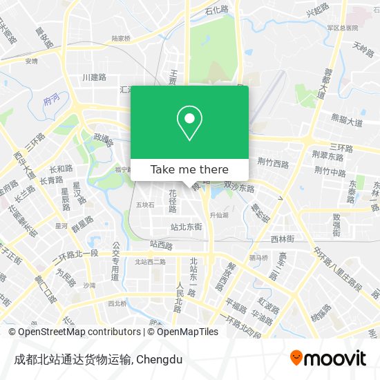成都北站通达货物运输 map