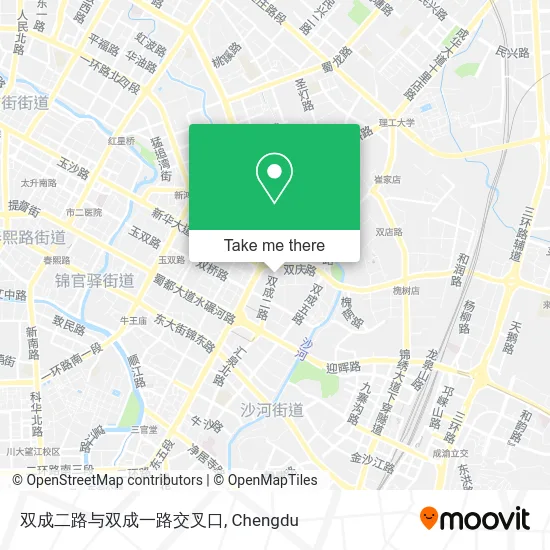 双成二路与双成一路交叉口 map