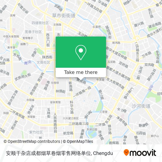 安顺干杂店成都烟草卷烟零售网络单位 map