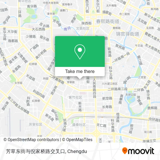 芳草东街与倪家桥路交叉口 map