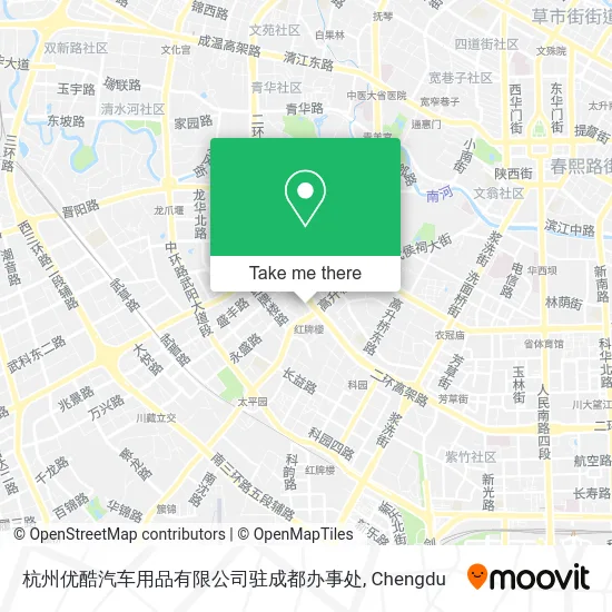 杭州优酷汽车用品有限公司驻成都办事处 map