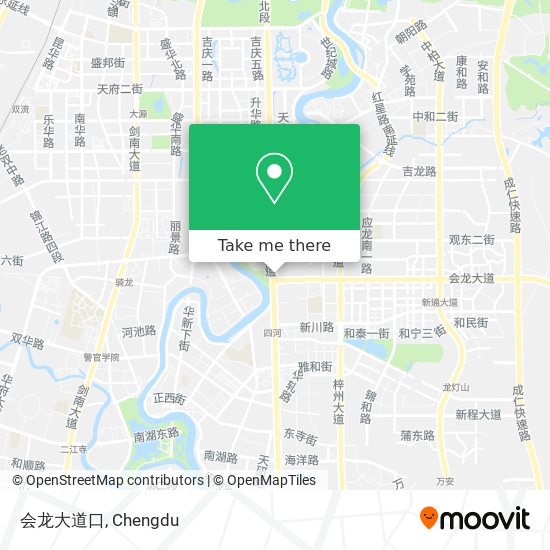 会龙大道口 map