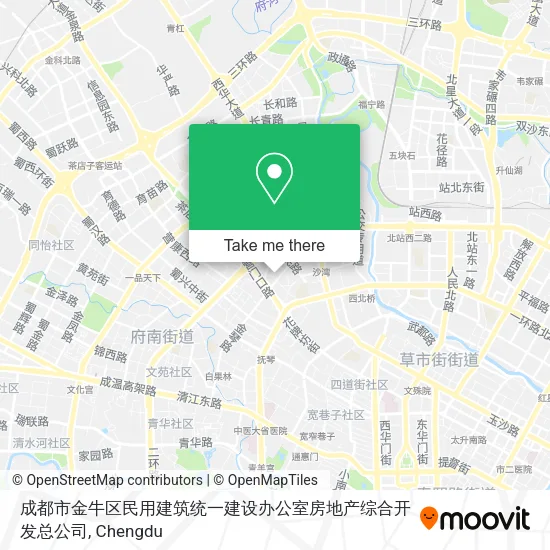 成都市金牛区民用建筑统一建设办公室房地产综合开发总公司 map
