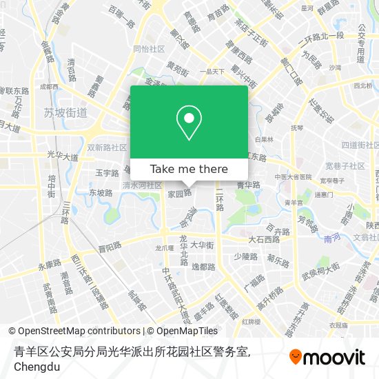 青羊区公安局分局光华派出所花园社区警务室 map