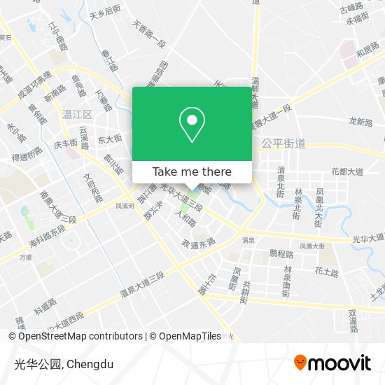 光华公园 map
