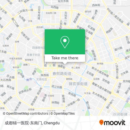 成都锦一医院-东南门 map