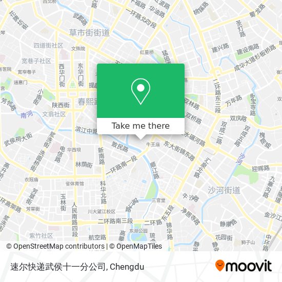 速尔快递武侯十一分公司 map