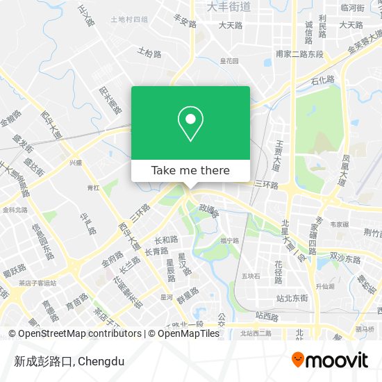 新成彭路口 map