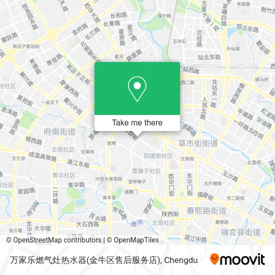 万家乐燃气灶热水器(金牛区售后服务店) map
