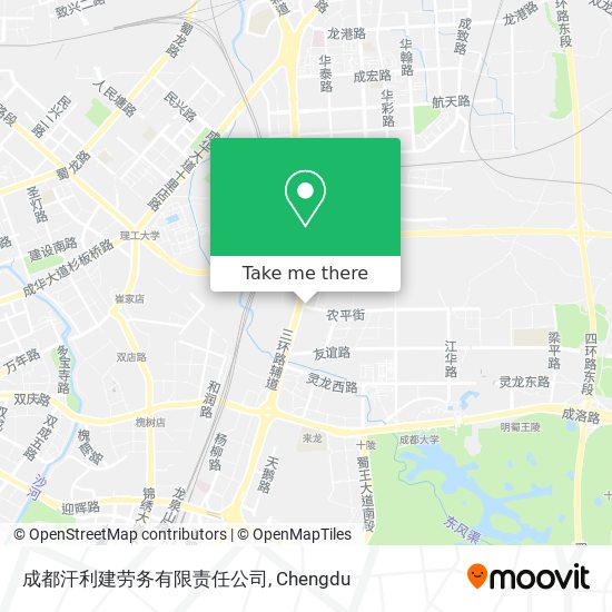 成都汗利建劳务有限责任公司 map