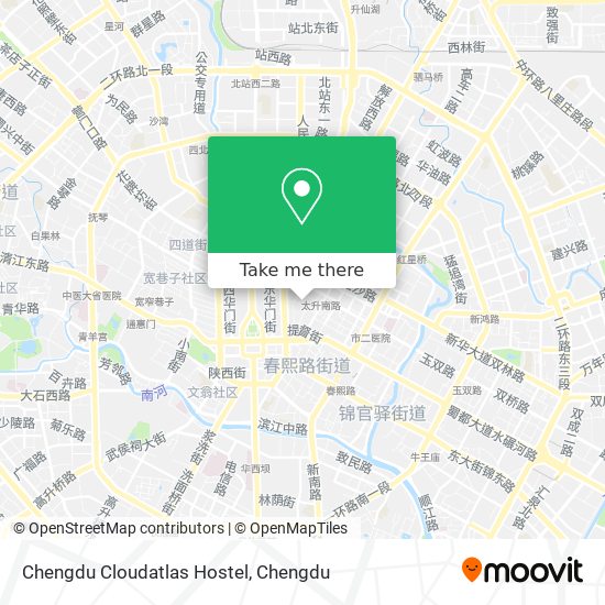 Chengdu Cloudatlas Hostel map