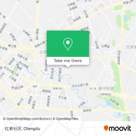 红桥社区 map