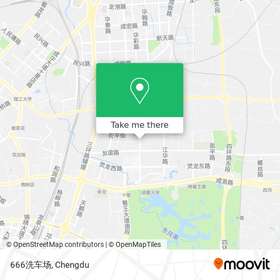 666洗车场 map