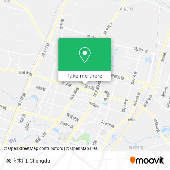 象牌木门 map