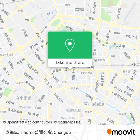 成都lea s home普通公寓 map
