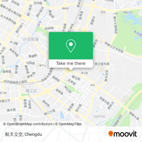 航天立交 map