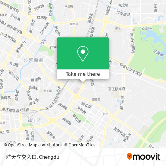 航天立交入口 map