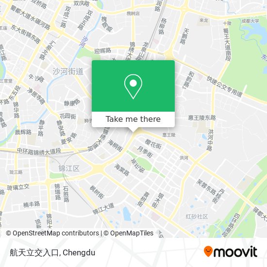 航天立交入口 map