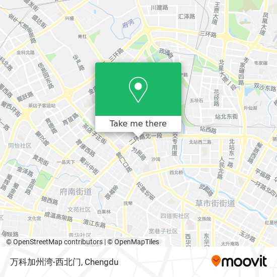 万科加州湾-西北门 map