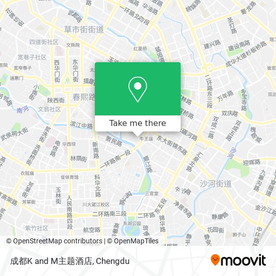 成都K and M主题酒店 map