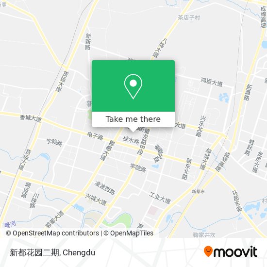 新都花园二期 map